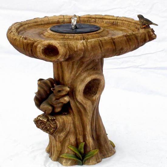 wooden outdoor fountain